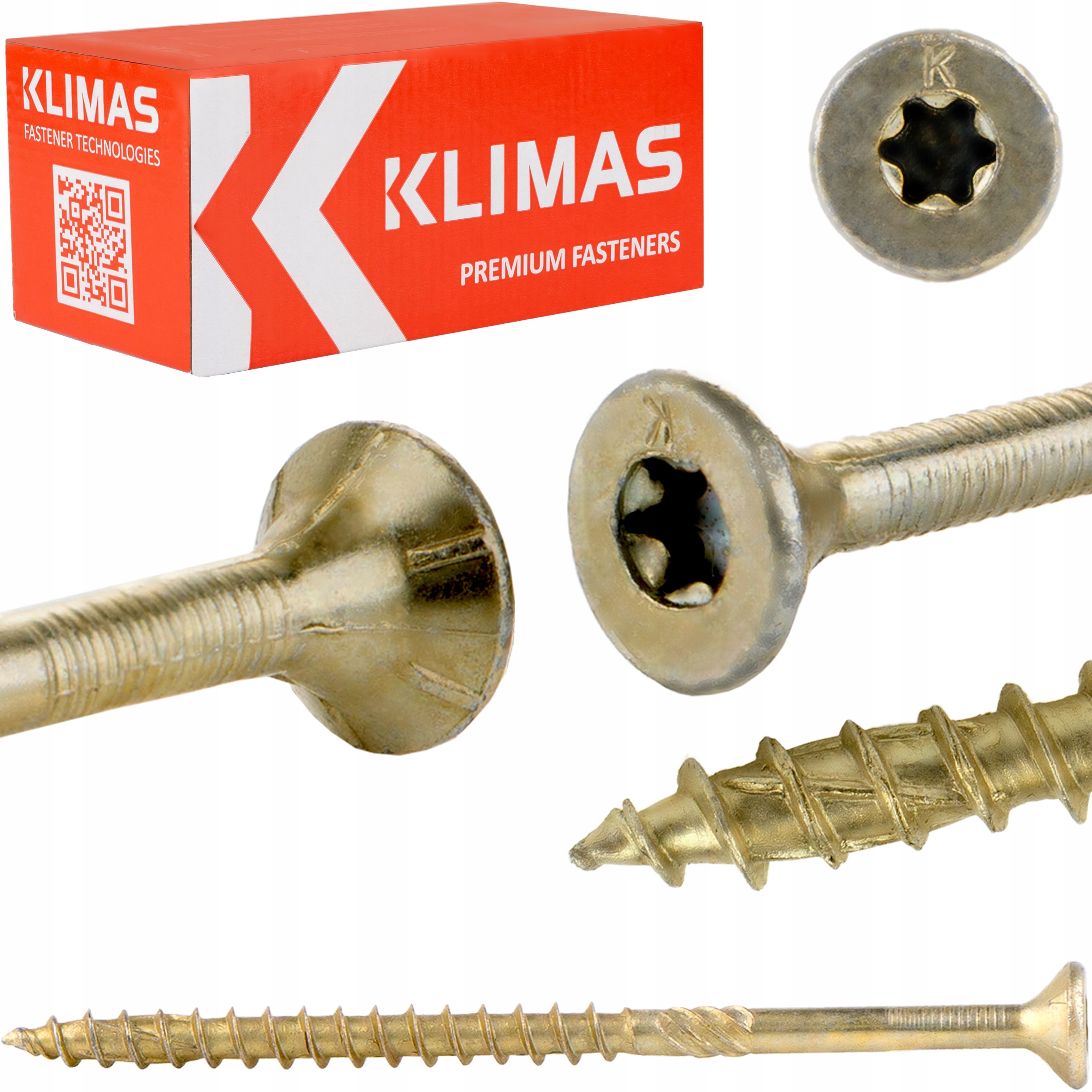 Stolárske skrutky do dreva 4,5X80 Torx 250 ks